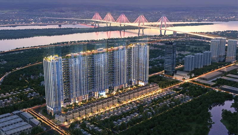 Mở bán Penthouse Noble Crystal Tây Hồ diện tích 288m², có bể bơi sân vườn riêng 72m², view trực diện Hồ Tây và sông Hồng.