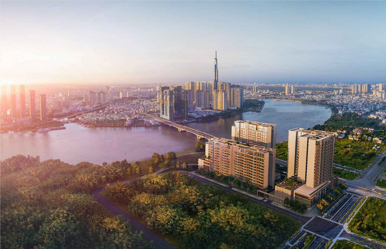 Cập nhật quỹ căn hộ cho thuê tại dự án The River Thủ Thiêm: Loại 1 phòng ngủ giá 20 triệu, 2 phòng ngủ giá 25 triệu, 3 phòng ngủ từ 40 triệu và 4 phòng ngủ từ 80 triệu.