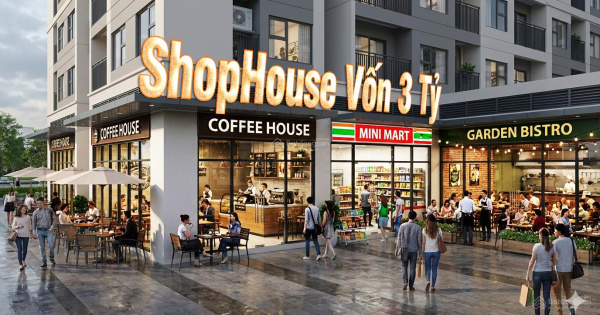 Cho thuê shophouse khối đế chung cư – vị trí ngay cạnh sảnh ra vào tòa Masteri West Heights.