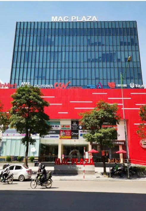 Cho thuê văn phòng Mac Plaza - số 10 Trần Phú, Hà Đông - diện tích 530m2 - cắt nhỏ từ 100m2 - giá 200k/m2/th