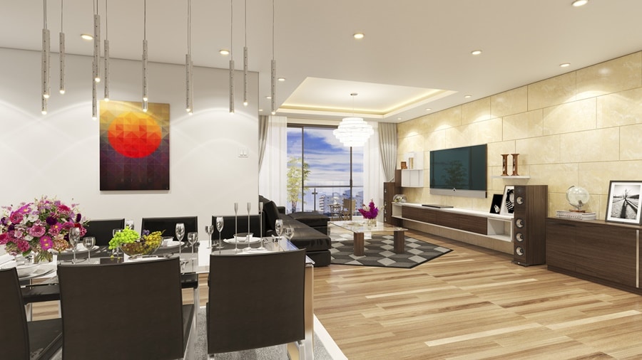 Cho thuê căn hộ Stellar Garden, Lê Văn Thiêm – 115m², 3PN, 2WC, full nội thất, giá 19 triệu/tháng, vào ở ngay.