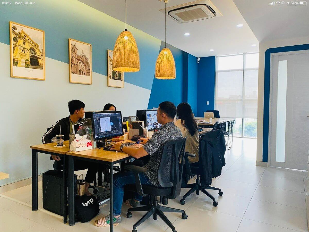 Cho thuê văn phòng The Sun Avenue Q2 – 48m², full nội thất, giá 15 triệu/tháng