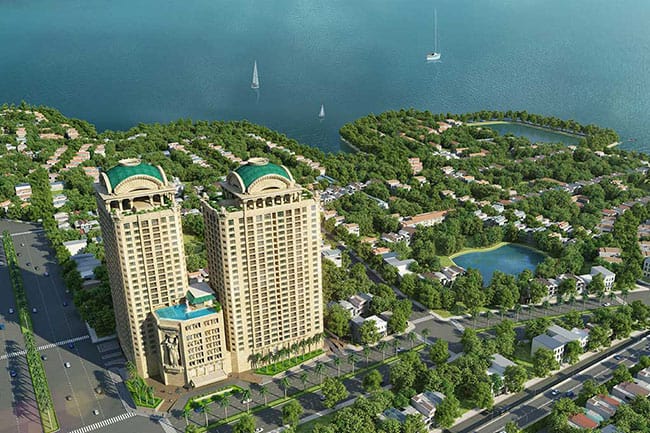 Cho thuê căn hộ D’Le Roi Soleil – 82m², view trực diện Hồ Tây, full nội thất, 21 triệu/tháng